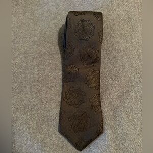 Brunello Cucinelli Dark Brown Geometric Tie